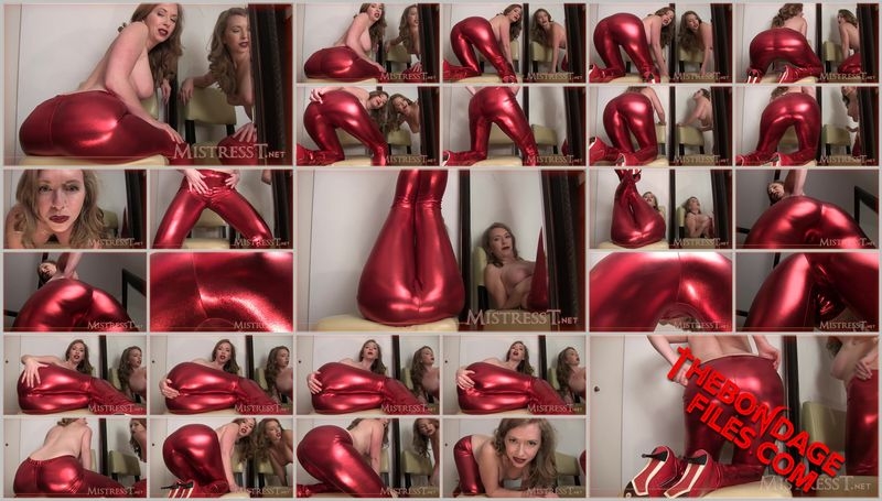 red shiny pants [2020, MistressT, Kunilingus, Cuckold, Femdom, 720p]