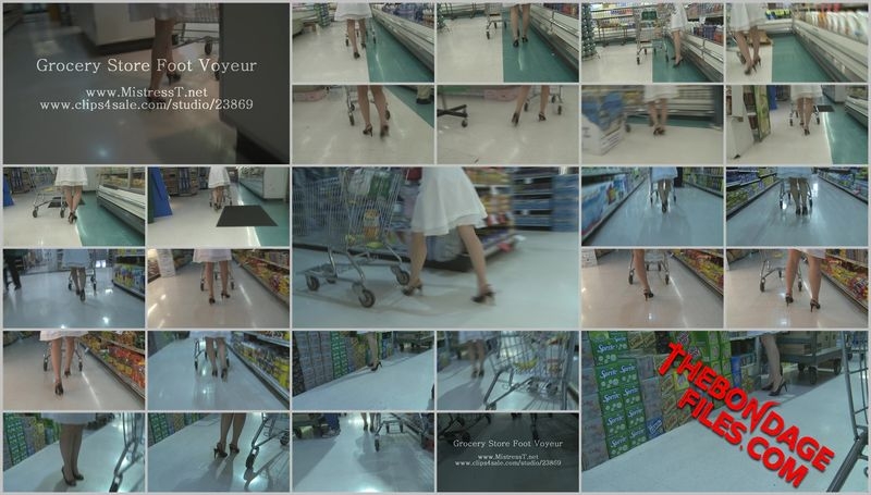 Grocery store foot voyeur [2020, MistressT, Cuckold, Femdom, All Sex, 720p]