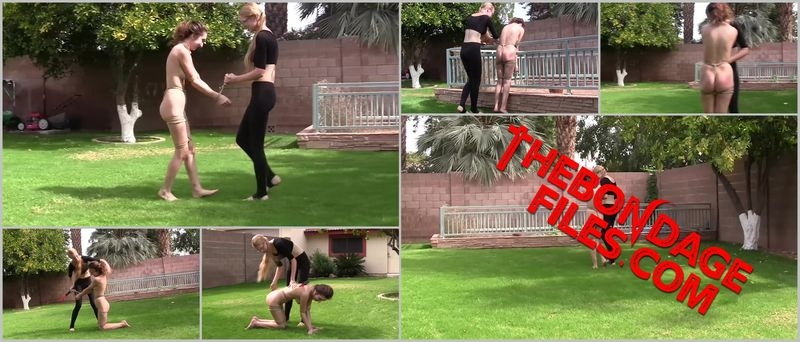 Rachel Greyhound - A Walk In The Yard [2020, BondageLife, Tied, Bald, Torture, SiteRip, 720p]