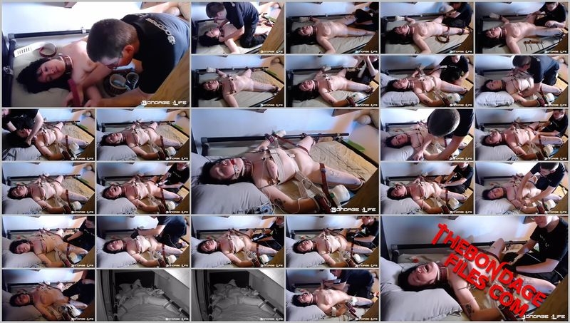 Tech - Lita Tormented On Bed [2020, BondageLife, Handcuffs, Shaved, Torture, SiteRip, 718p]