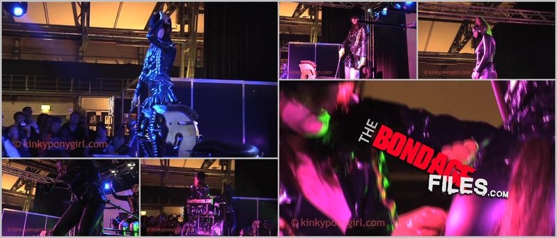 Live Performance BoundCon VII Munich Germany 2010 [2020, KinkyPonygirl, Ponygirl, Toys, Buttplug, 360p]