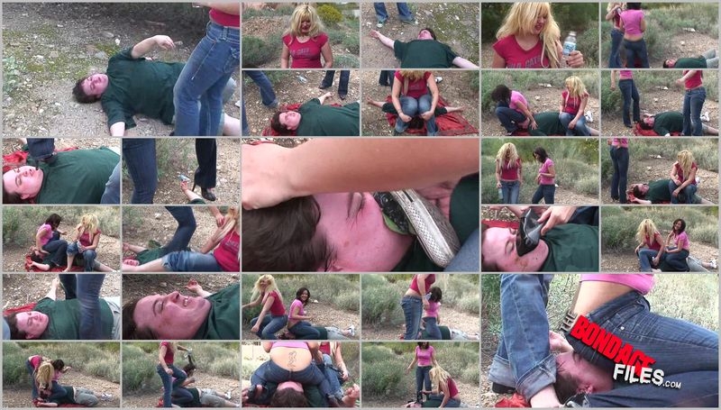 Tormented by heartless bitches [2020, FemdomArmy, pissing, smothering, Facesitting, 360p]