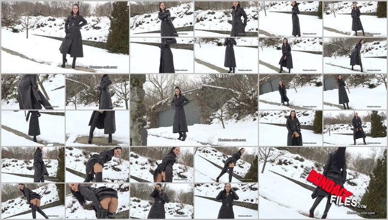 Leather tease in the snow [2020, Chateau-Cuir, Femdom, Femdom POV, Toys, SiteRip, 720p]