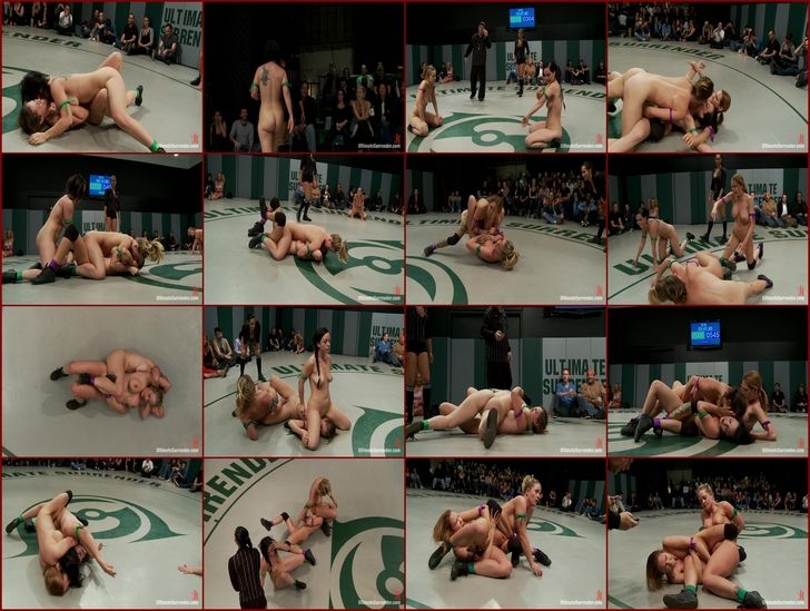 Isis Love, Rain DeGrey, Holly Heart, Audrey Rose and Bryn Blayne RD2: Team Purple opens up a can of whipass and destroys the green team [2012, UltimateSurrender / Kink, Fisting, Femdom, Girls Fight, HDRip]