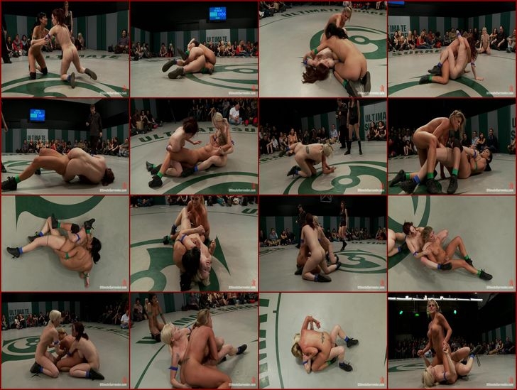 Princess Donna Dolore, Shae Simone, Iona Grace, Beretta James and Charisma Cappelli (RD 3/4 of March's Live Tag Team Match) [2012, UltimateSurrender/Kink, StrapOn, Girls Fight, Hardcore, 720p, HDRip]