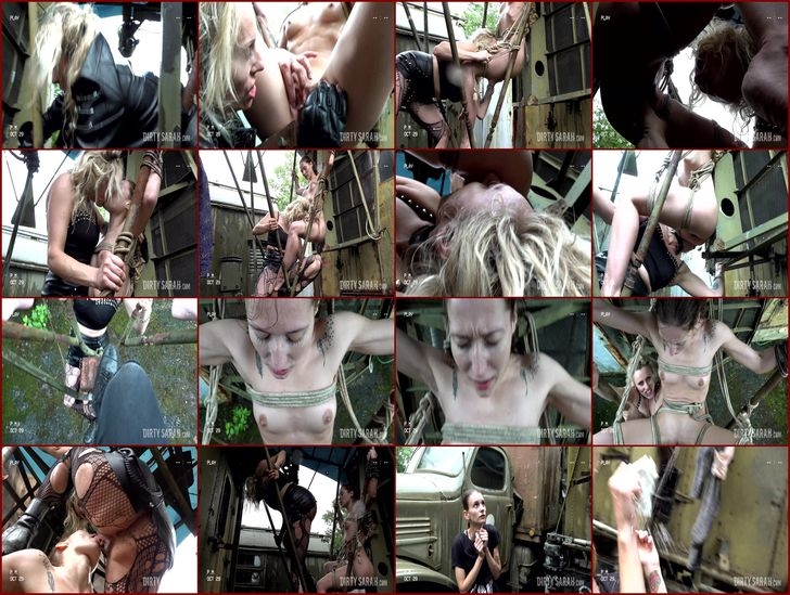 Dirty Sarah - Sexy Bitch In Ropes [2021, Association With Stovik Productions, lesbian, licking, pissing, 1080p, HDRip]