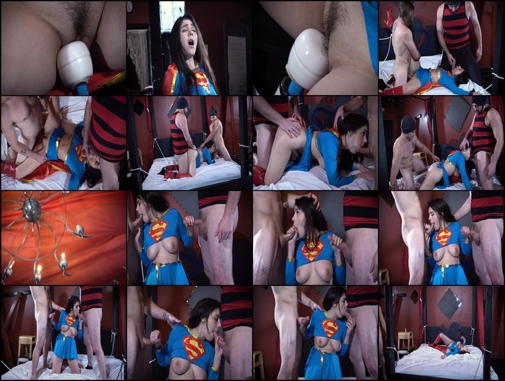 Valentina Nappi - Supergirl Savaged snuff fantasy xxx [2019, Peachy Keen Films (PKF)/PKFStudios, Cosplay, Forced Orgasm, Bondage]