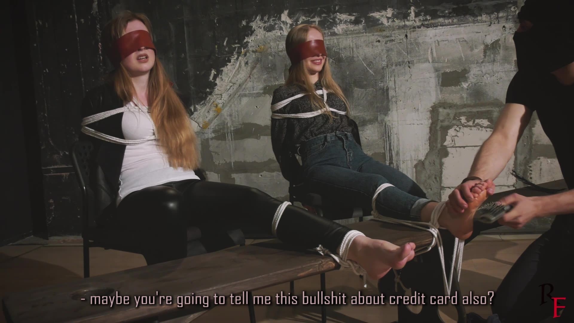 RussianFetish - Alevtina and Olesya - One of you have stolen what is ours - Tickle interrogation
