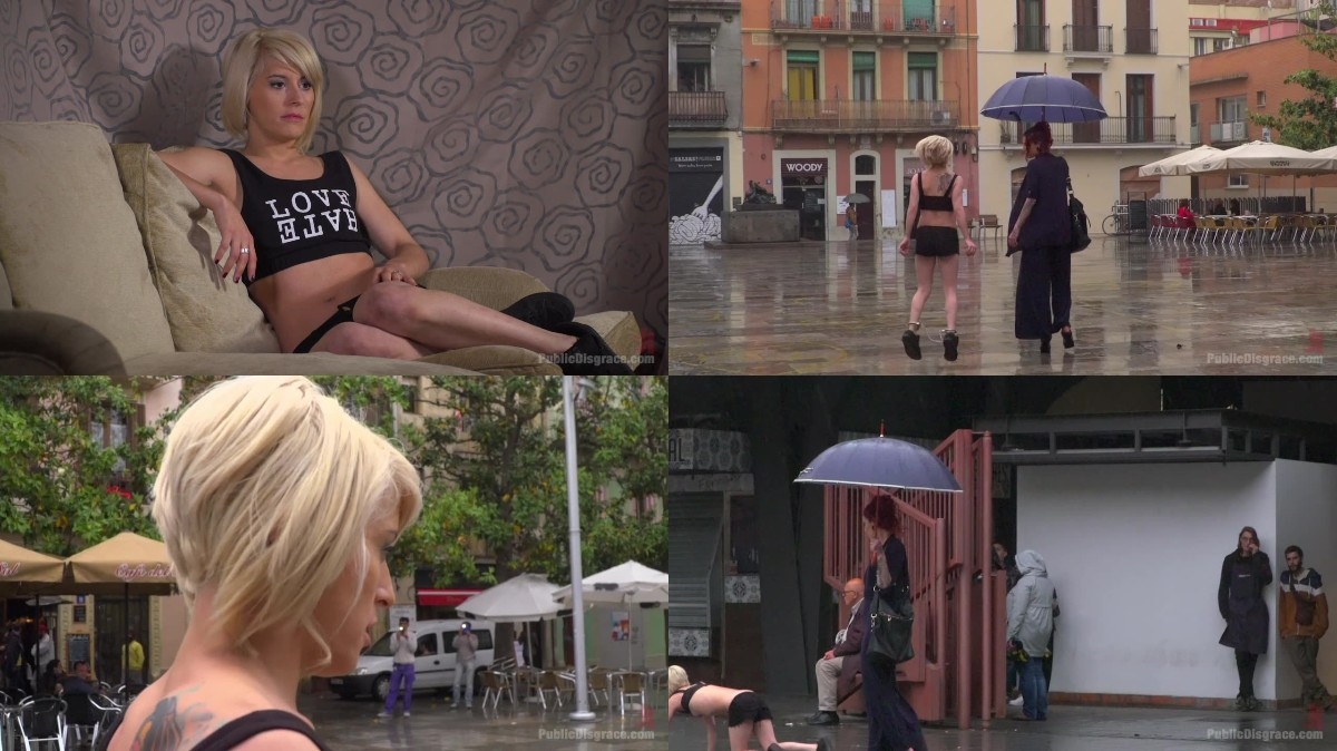 Nora Barcelona, Silvia Rubi-Eager Bitch Spanked And Flogged In The Rain! - Part 1 new bdsm porn v...