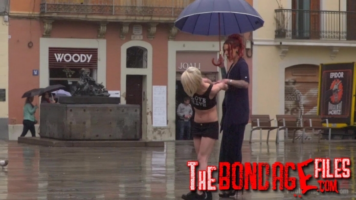 Nora Barcelona, Silvia Rubi-Eager Bitch Spanked And Flogged In The Rain! - Part 1 new bdsm porn v...