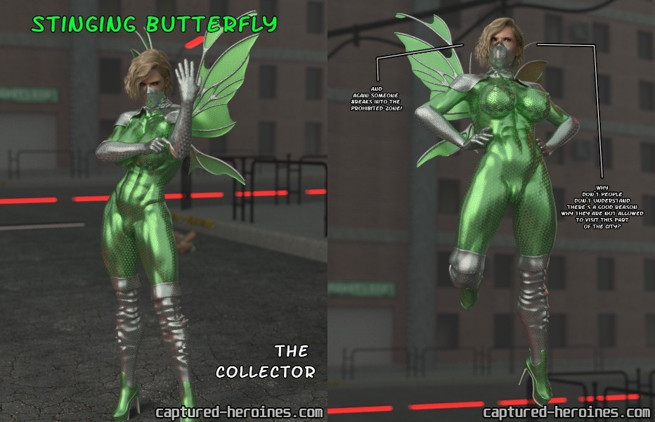 Captured-Heroines - Stinging Butterfly