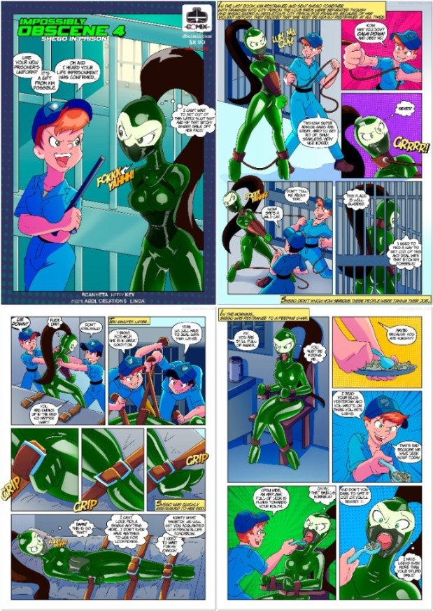 DBComix - Impossibly Obscene 4 - Shego in Prison new bdsm comics