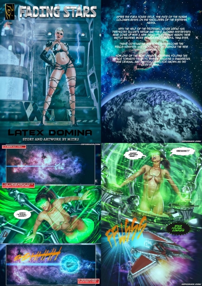 Mitru - FADING STARS - Latex Domina 1 new bdsm comics