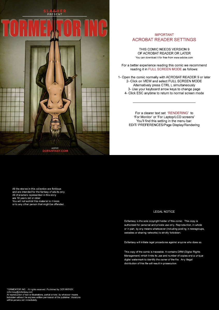 Slasher - Tormentor Inc new bdsm comics