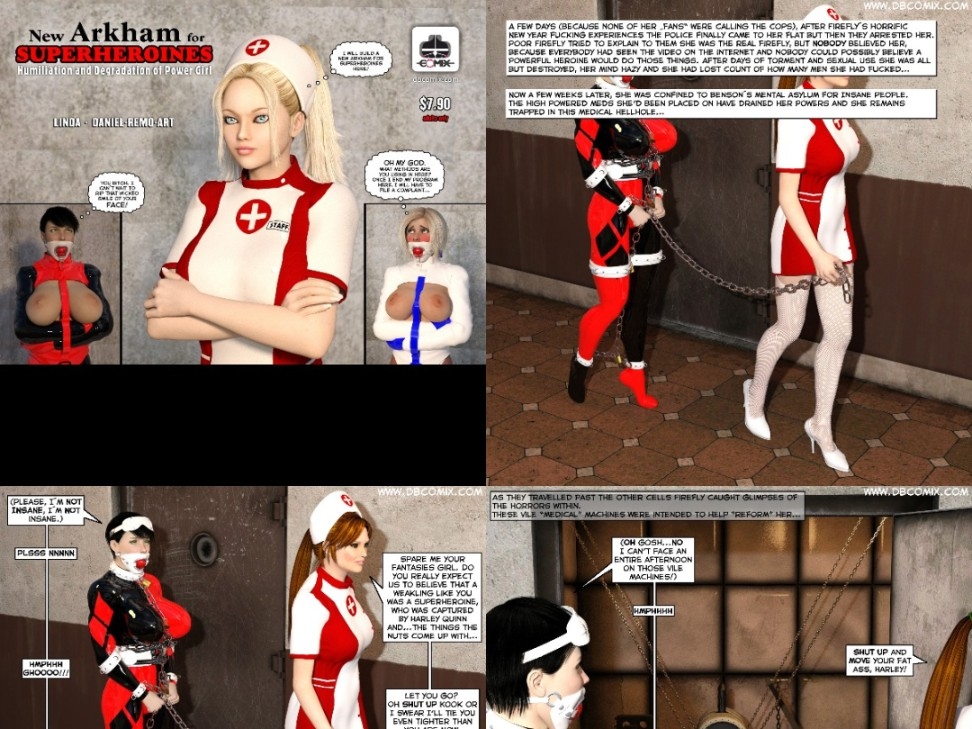 Linda&DanielRemo NewArkhamForSuperheroines 01 [bizarre & bdsm comics]