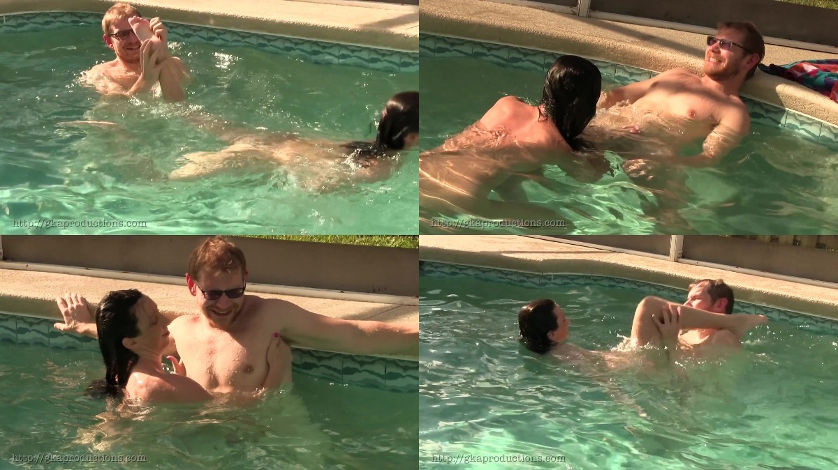 Pool Tickle Fight With Wenona & Alex Adams