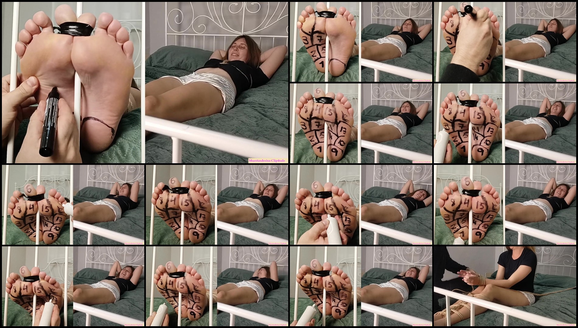 MuertasDeRisa – Shibari and foot tickling treatment