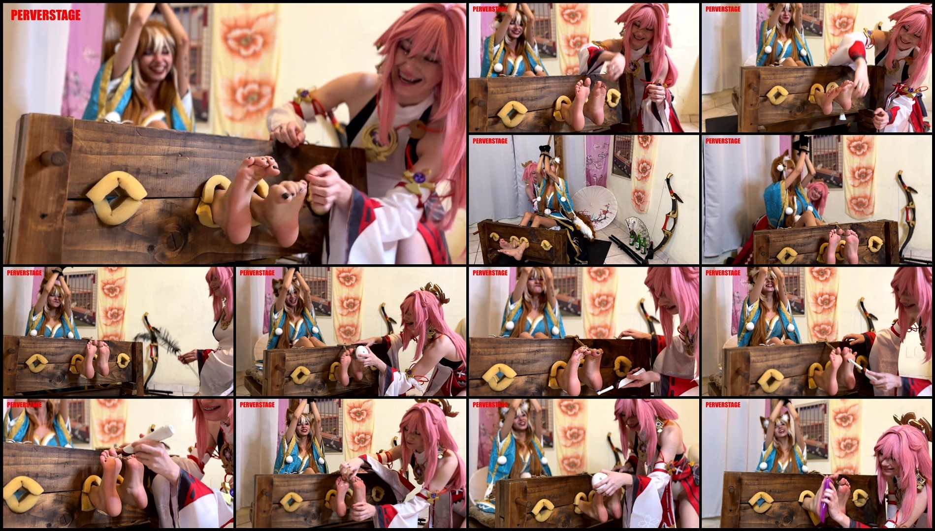 Perverstage – Miss Hina's Little Feet Caught in the Stock (Custom)