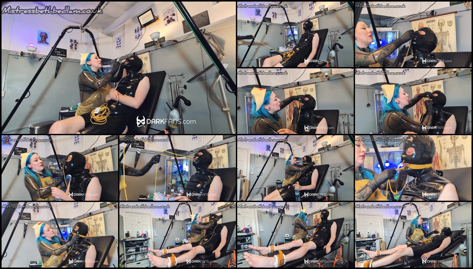 Mistress Bedlam - Putting Rubber Tubing Up Subs Nose