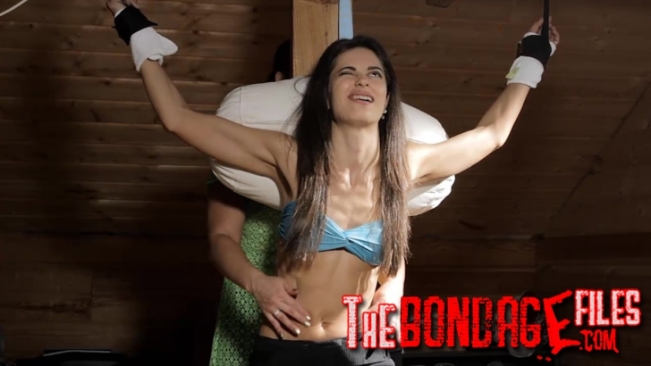 TickleTherapy – Dj-model Lena Strawberry standup tickle therapy by Elya