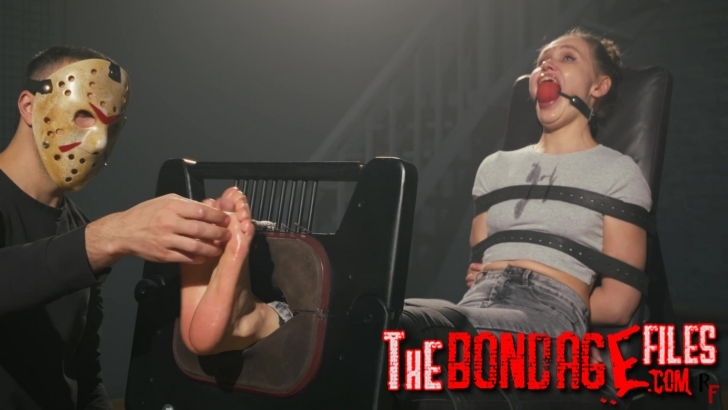 RFStudioProduction – Ivanka – Tickling Her Sexy Bare Feet in Stocks + BallGag