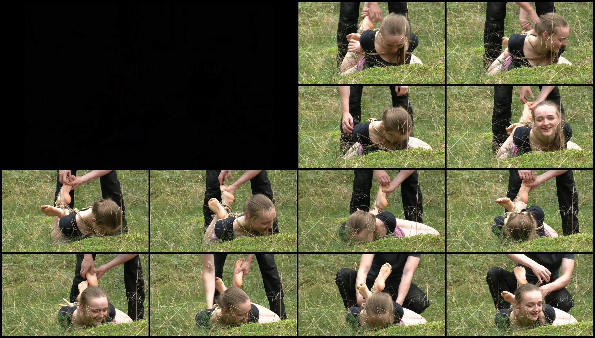 KitzelseiteTickleFun – Tickling in the forest – spontaneous tickling