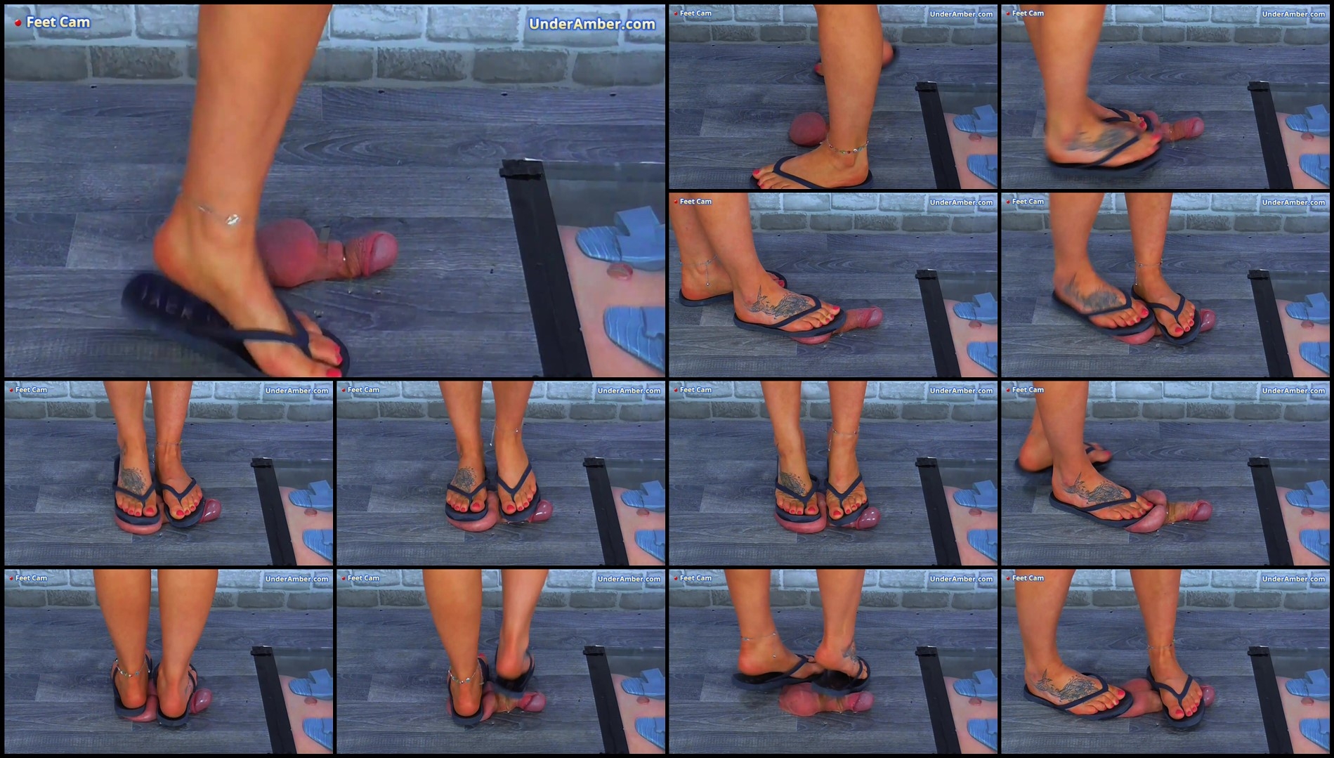 Under Amber - Jumping On Your Cock - Balls In My Old Flip Flops
