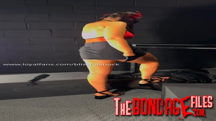 BlissfulShock - Trampled And Tormented - Brutal Heel Stomping And Paddle Play - Selena Stern Ball...