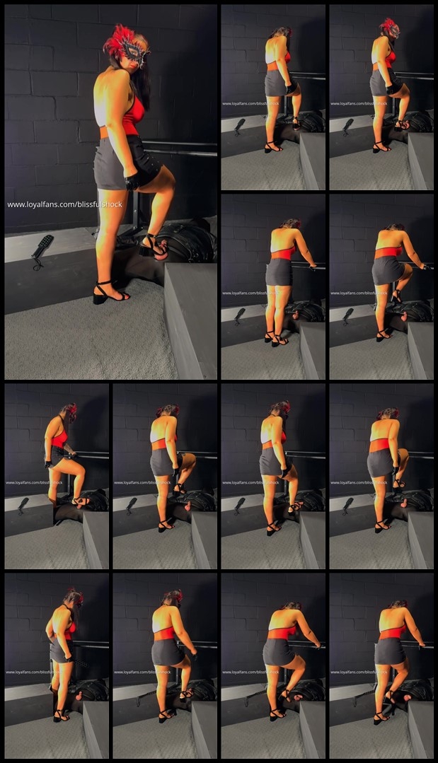 BlissfulShock - Trampled And Tormented - Brutal Heel Stomping And Paddle Play - Selena Stern Ball...