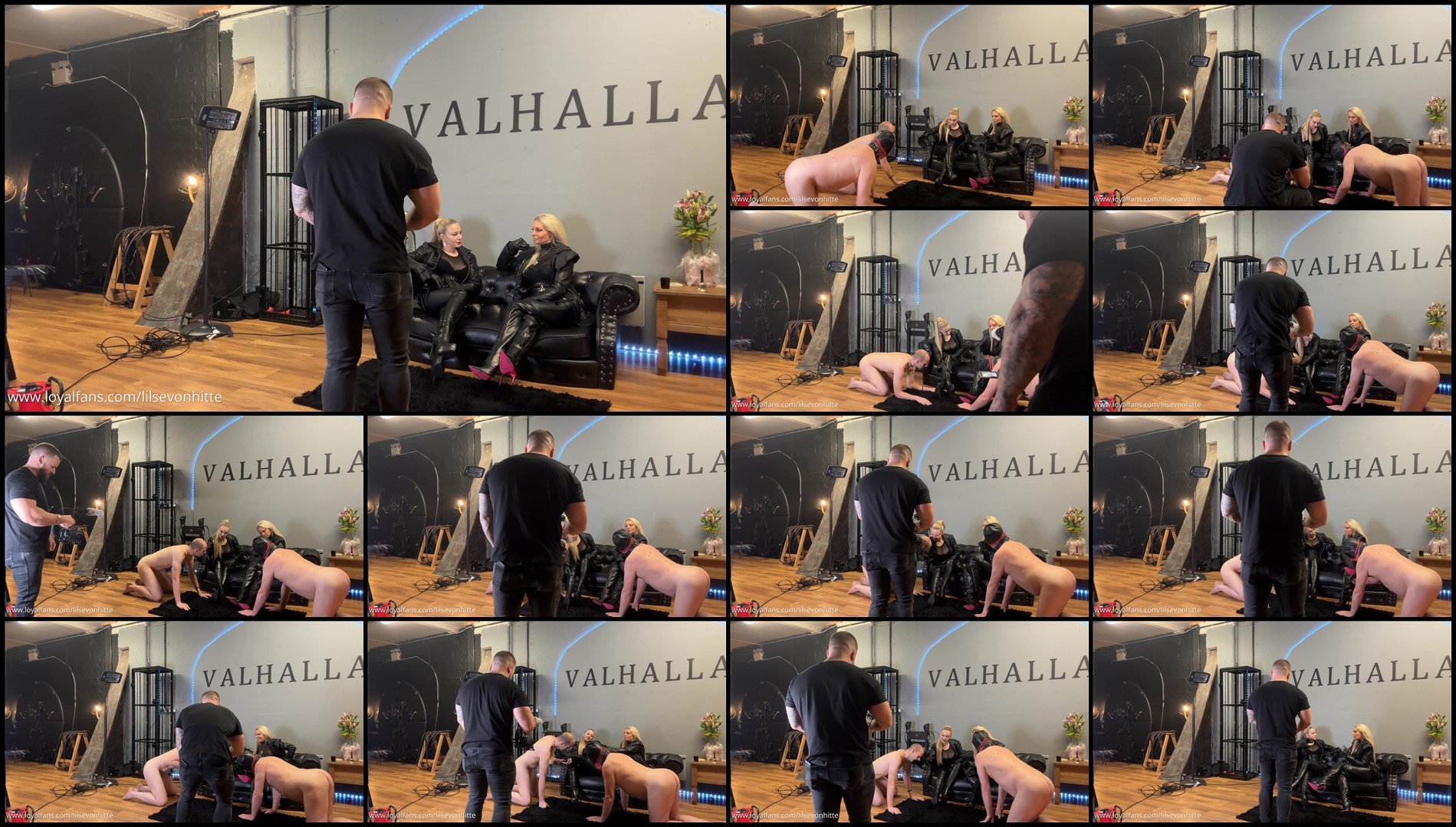 Lilse Von Hitte - Making Of - Double Leather Worship Clip