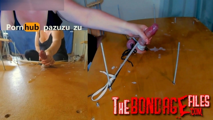 PAZUZU ZU - I Made Him Cum Twice In The Milking Table - Ruined Orgasm