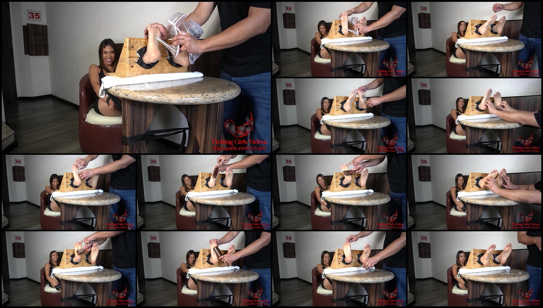 TicklingGirlsVideos – Citah have fun on her feet – Pantyhose & Barefoot