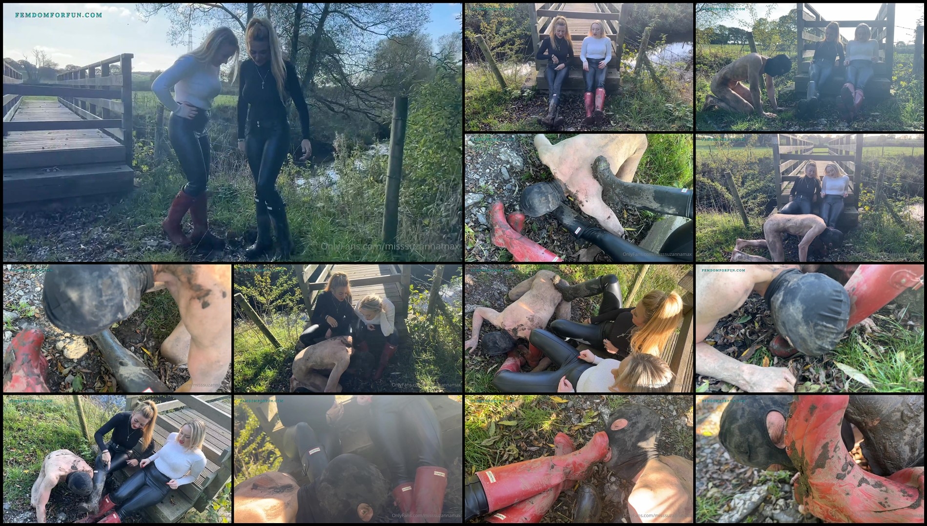 MissSuzannaMaxwell - Merciless Muddy Boots Licking feat Miss Anna Elite-Fetish