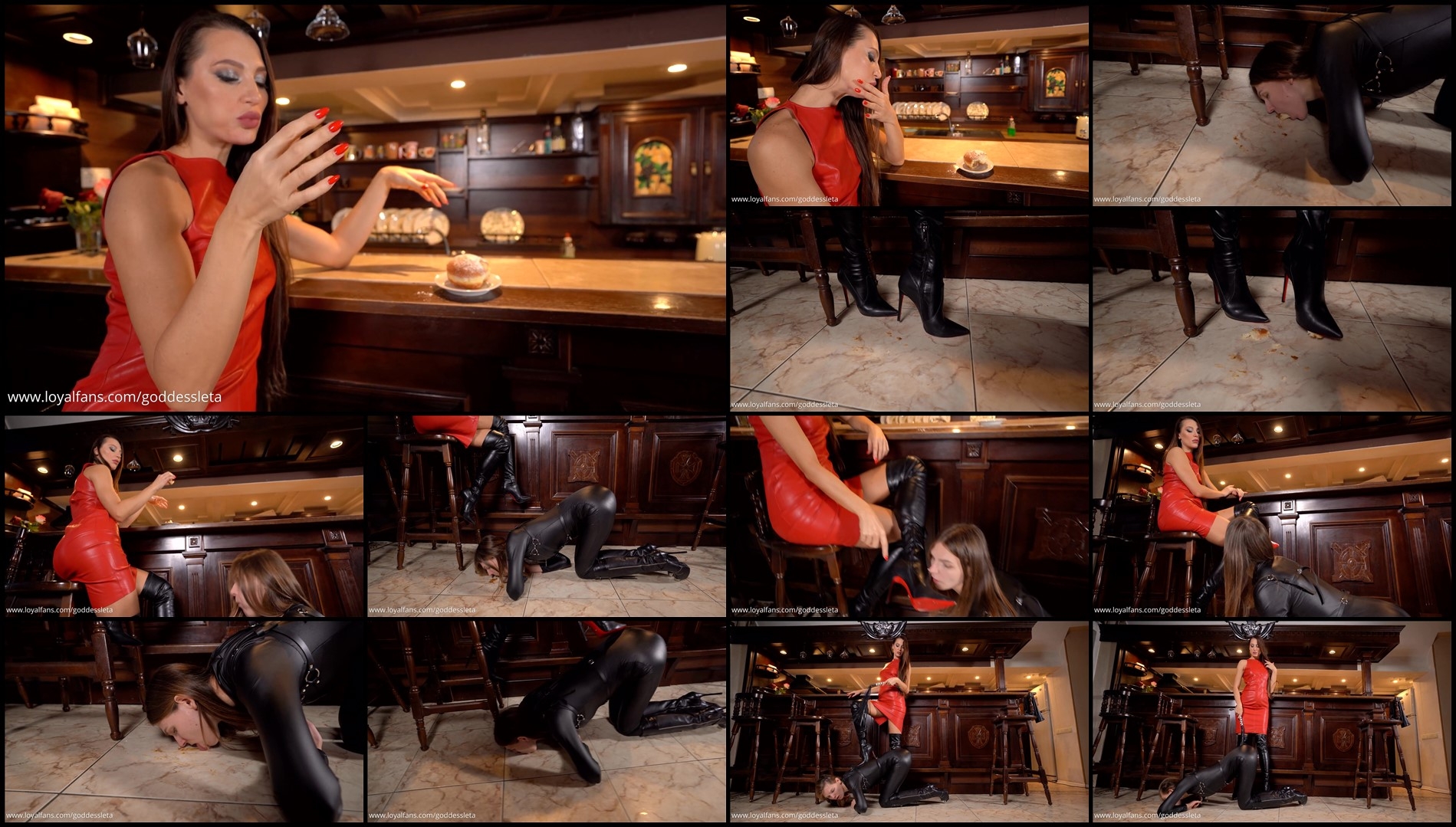 Goddess Leta - How To Feed A Slave-Footjob