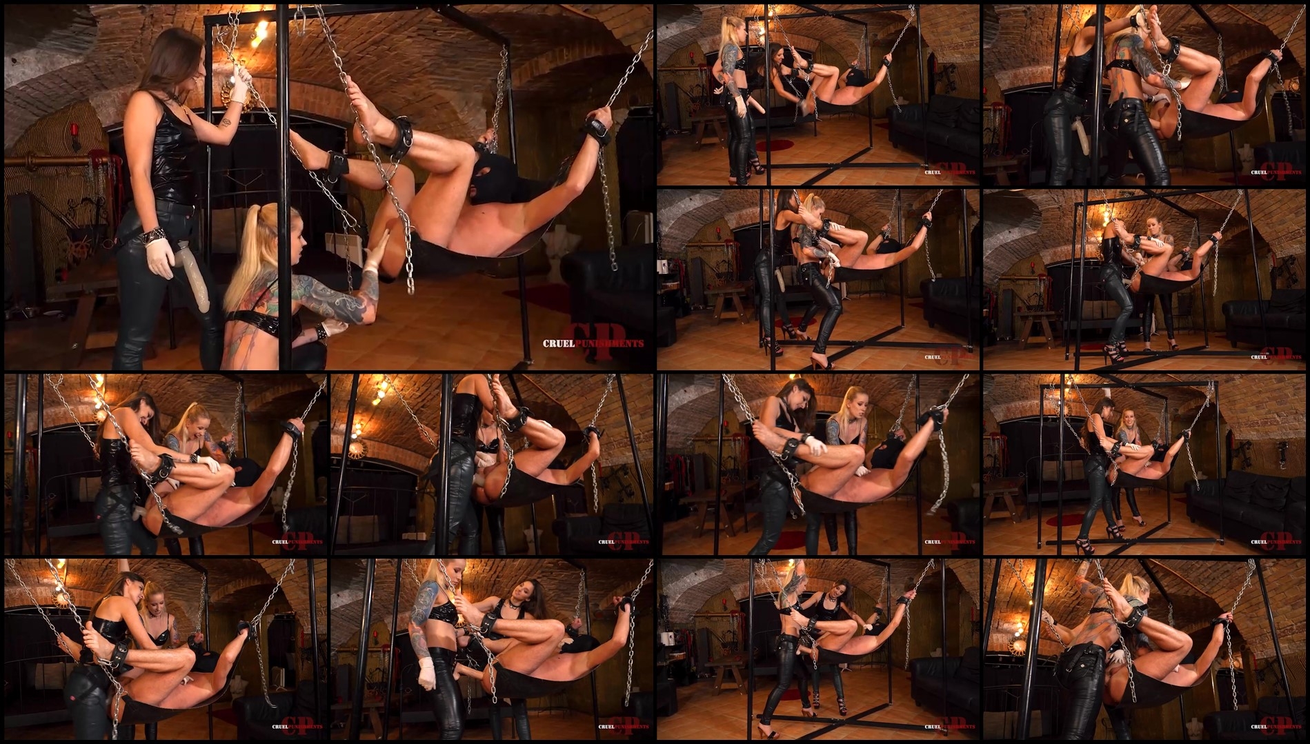 Cruel Punishments - Mistress Anette and Mistress Amirah - Slaves Ass Ruined In A Swing-Femdom Cruel Punishments - Mistress Anette and Mistress Amirah - Slaves Ass Ruined In A Swing-Femdom