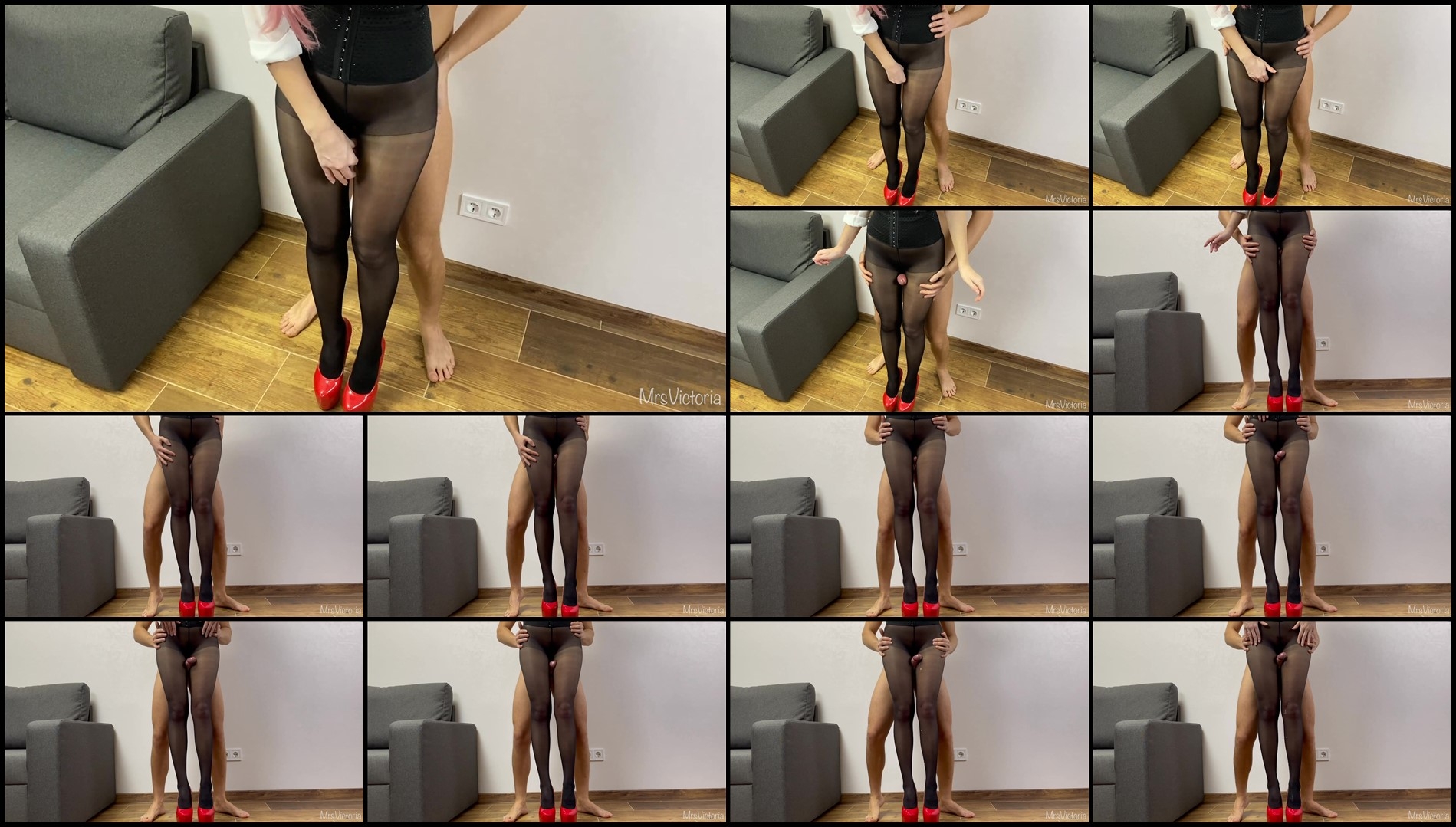 MrsVictoria - Mistress lets fuck her thighs in pantyhose-Femdom MrsVictoria - Mistress lets fuck her thighs in pantyhose-Femdom