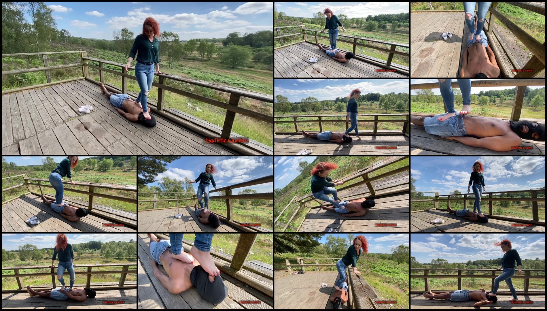 Sadistic Queens - Squishysax - Miss Katherine Kendal - Stomping Sweaty Feet-Foot Worship