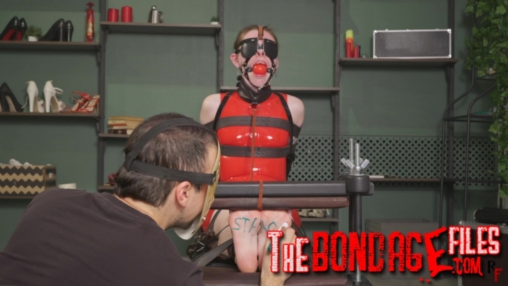 RFStudioProduction – Stacy – A Tickle Toy – Tickling in a Latex, Toe Press, Harness Ballgag and N...