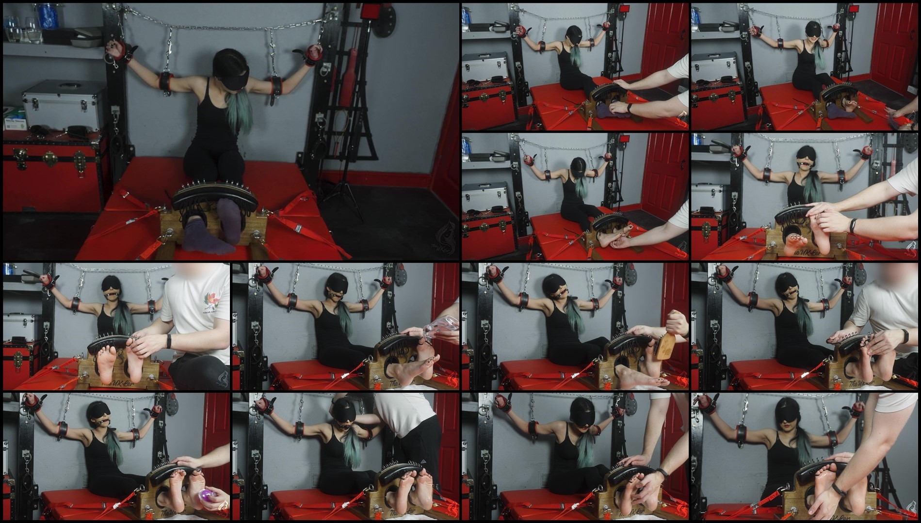 Interrogation Tickling – Jezebel Lee Toetied in the Stocks in a BDSM Dungeon-mf, TicklingFeet