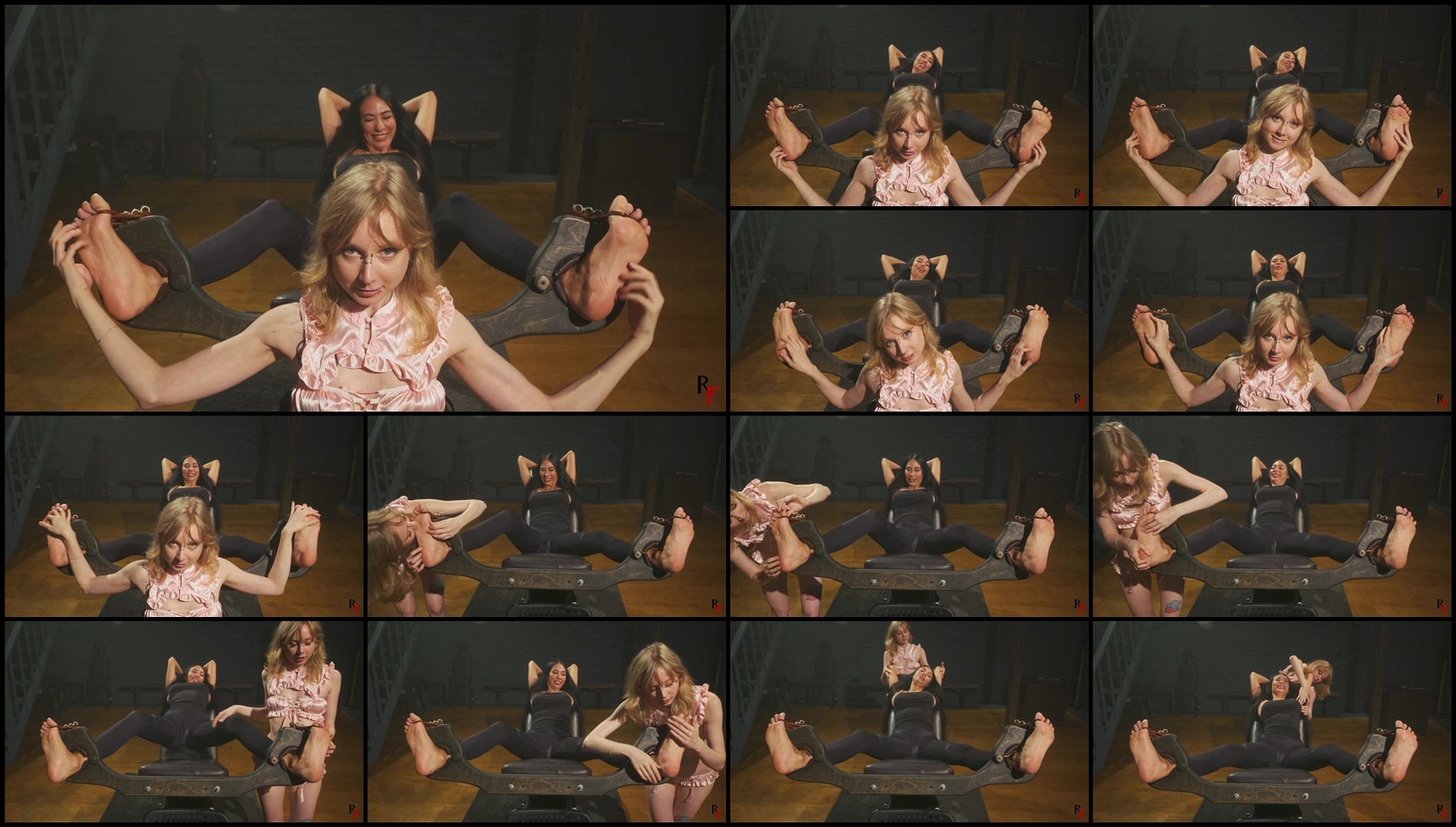 RFStudioProduction – Adriana in Stocks – Big 11 Size Feet Tickling by Mandy- ff,, TicklingFeet, T...