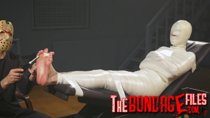 RFStudioProduction – Astrid in a Sleek Microfoam Cocoon Part 4- mf, TicklingFeet