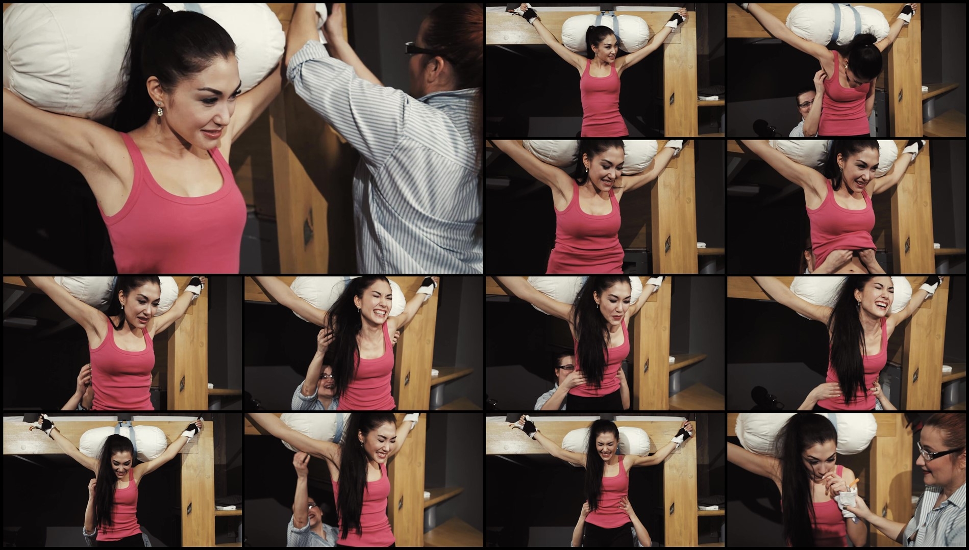 TickleTherapy – Journalist Elvira standup tickled by Elya- ff, TicklingUpperBody