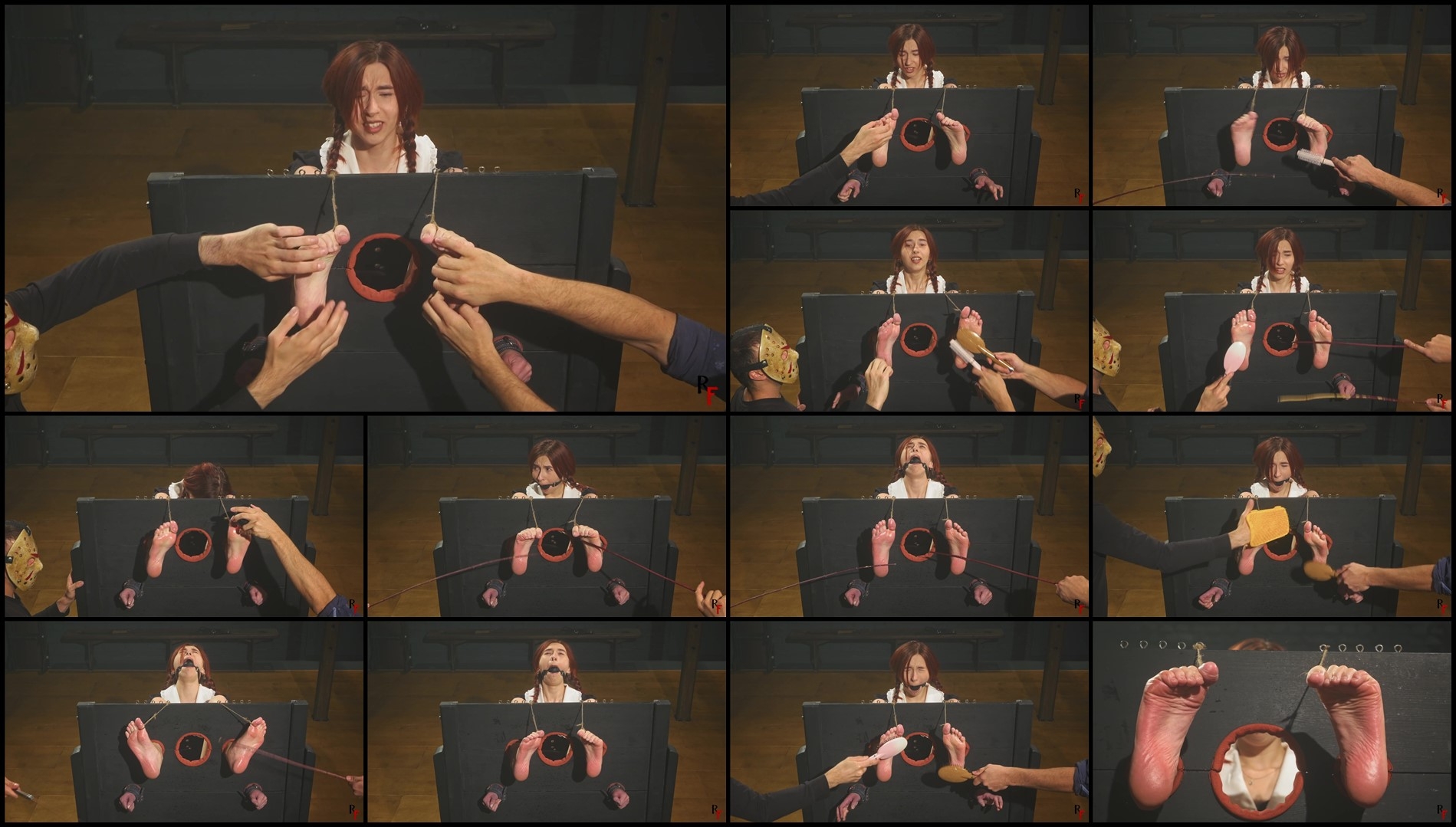 RFStudioProduction – Daria in Heavy Stocks – Bastinado and Tickling- mmf, TicklingFeet