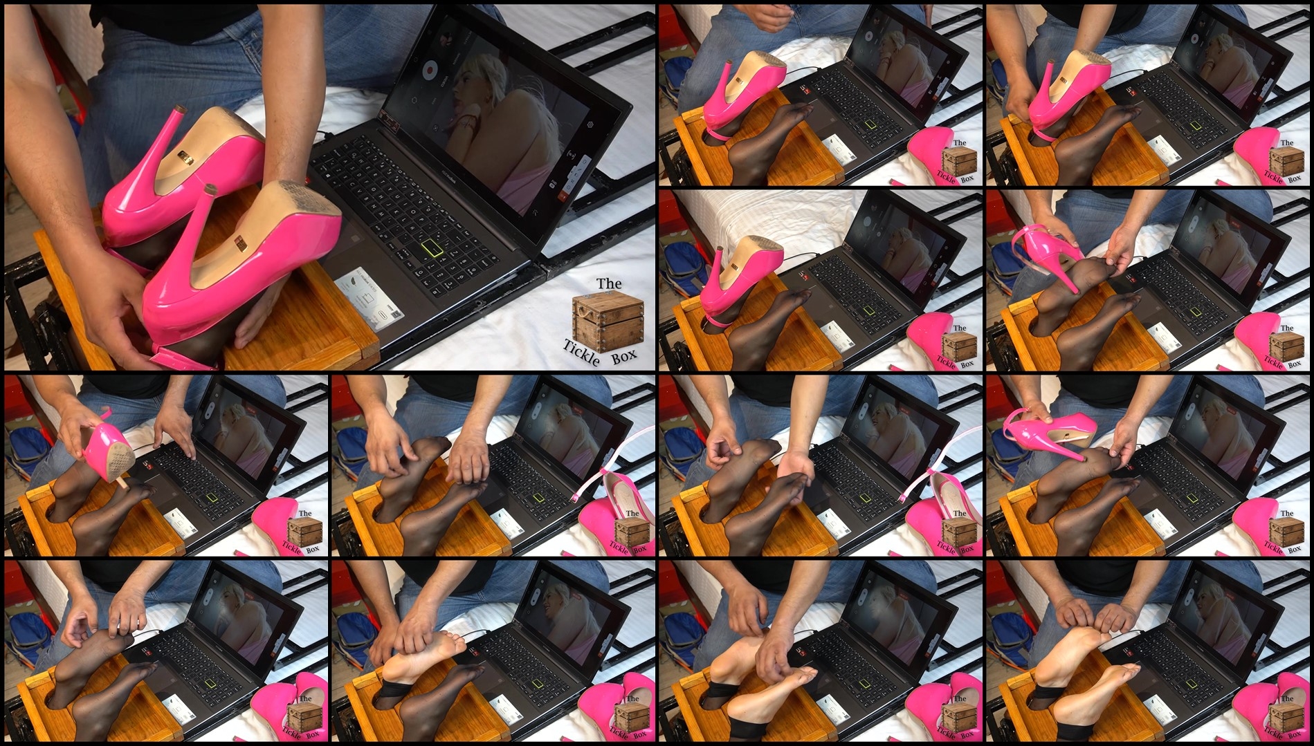 TheTickleBox – Emily, the beginning of something- mf, NylonFeet, TicklingFeet