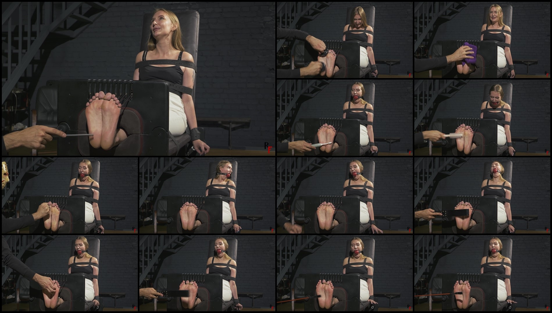 RFStudioProduction – Katrina – Stocks Tickle and Bastinado Marathon- mf, TicklingFeet