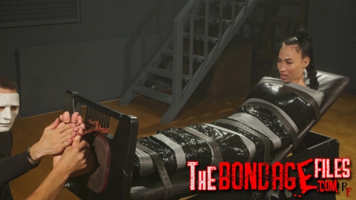 RFStudioProduction – Adriana – Tickling Her Big Size 11 Feet in Stocks- mmf, TicklingFeet