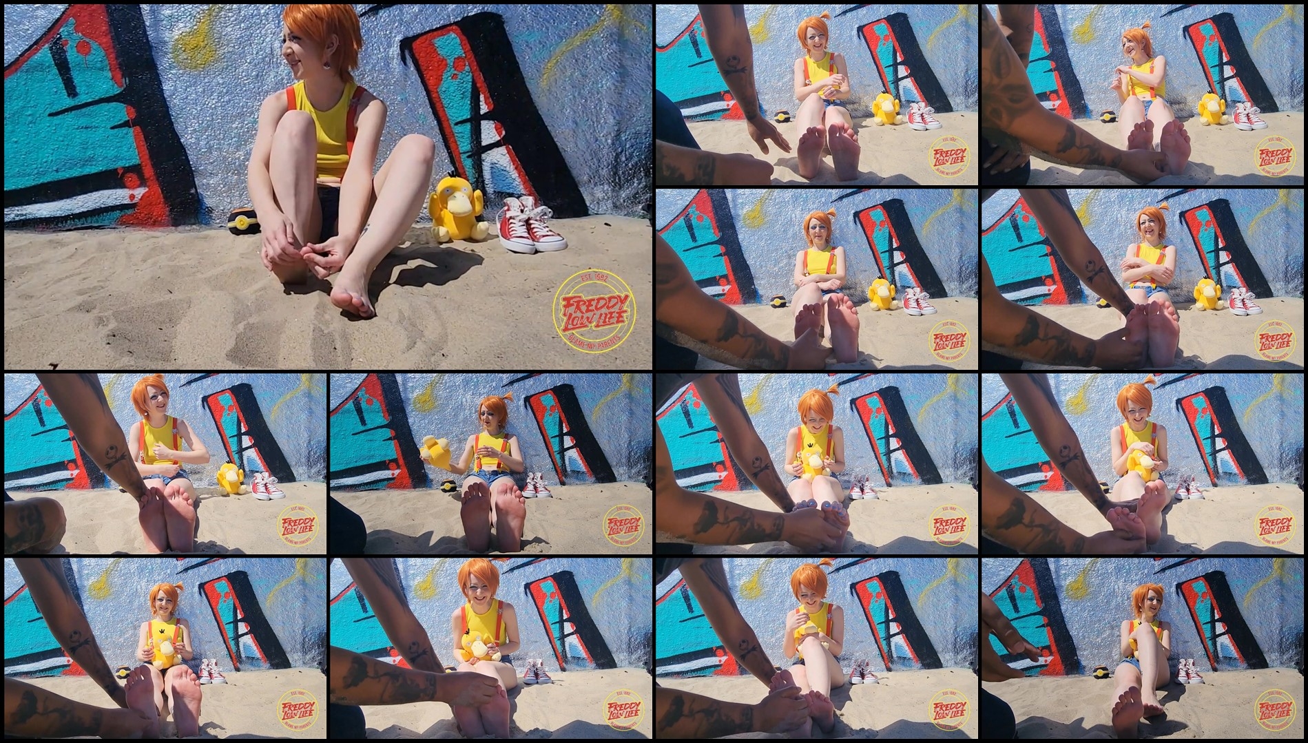 TickleTrash – Kiki The Cosplayer Has Her Feet Tickled In Public- mf, TicklingFeet