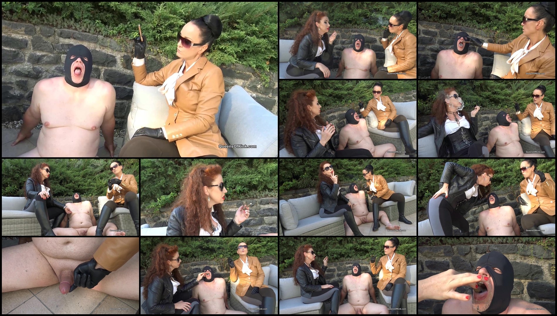 Queens of Kink - Double Cigar Ashtray Slave - Fetish Liza and Lady Renee-Femdom Queens of Kink - Double Cigar Ashtray Slave - Fetish Liza and Lady Renee-Femdom