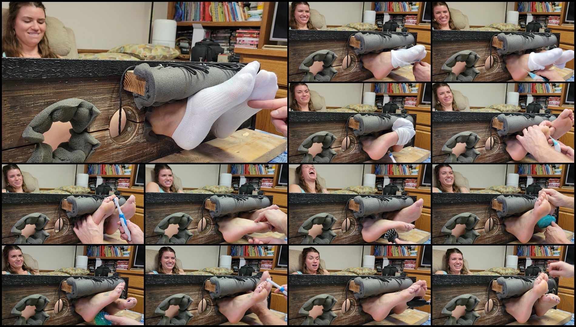 CallieSmith25tickling – Sweaty summer tickle (with reaction)-mf, TicklingFeet