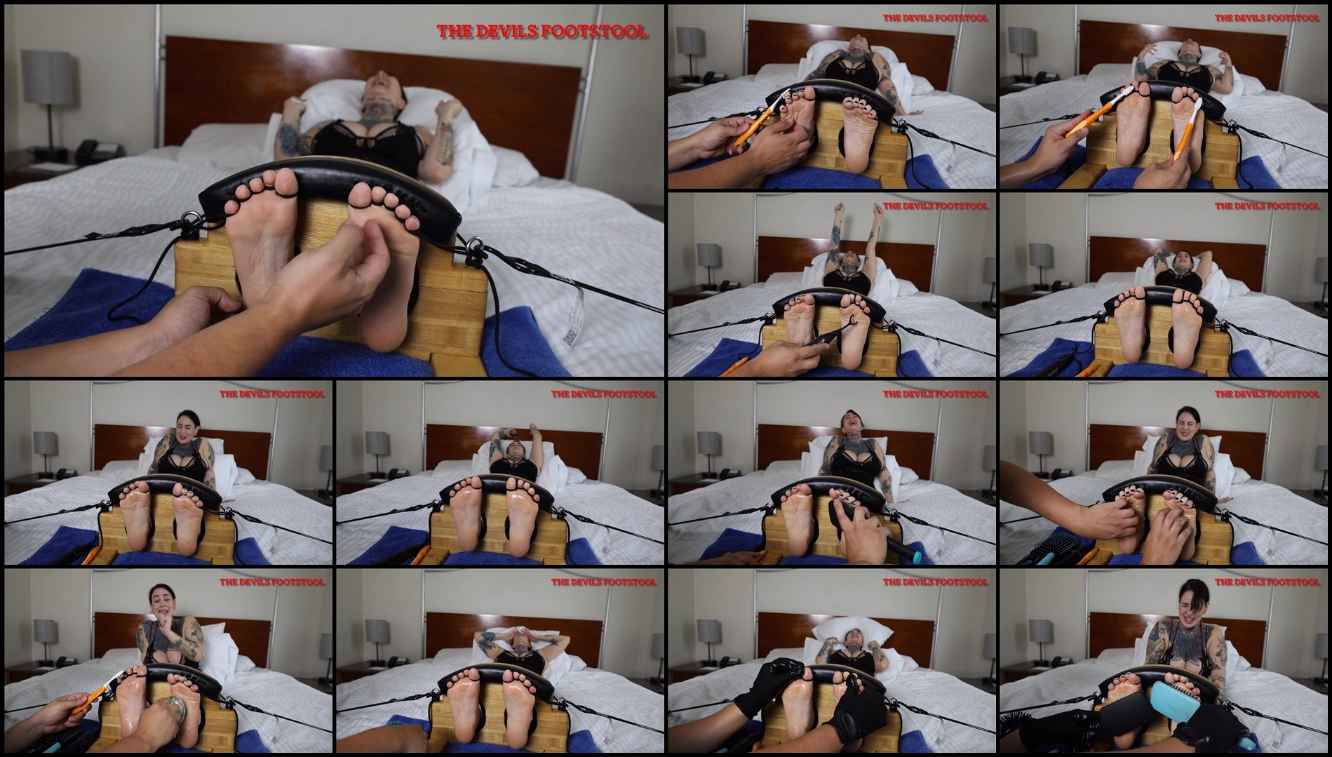 TheDevilsFootstool – Lady Velvet Toe-Tied and Tickled-mf, TicklingFeet